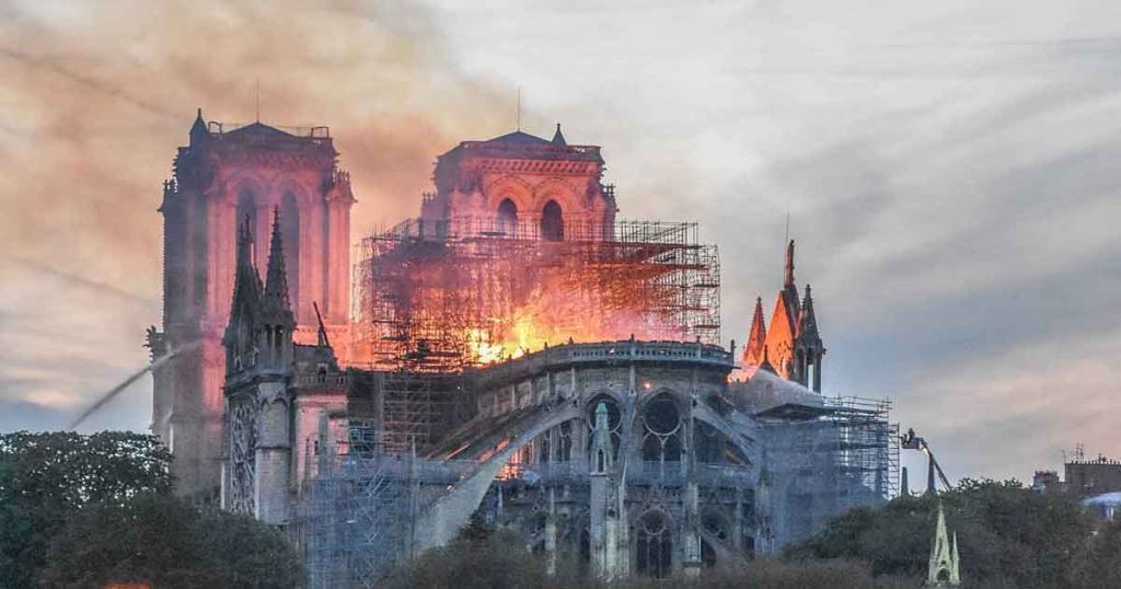 Notre Dame fire by Spiritual Walker